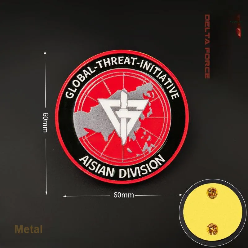 MINI AUTO Delta Operation, Game Merch, Metal Tyrant Asian Branch Claw Tactical Collection Armband Morale Badge Badges-1