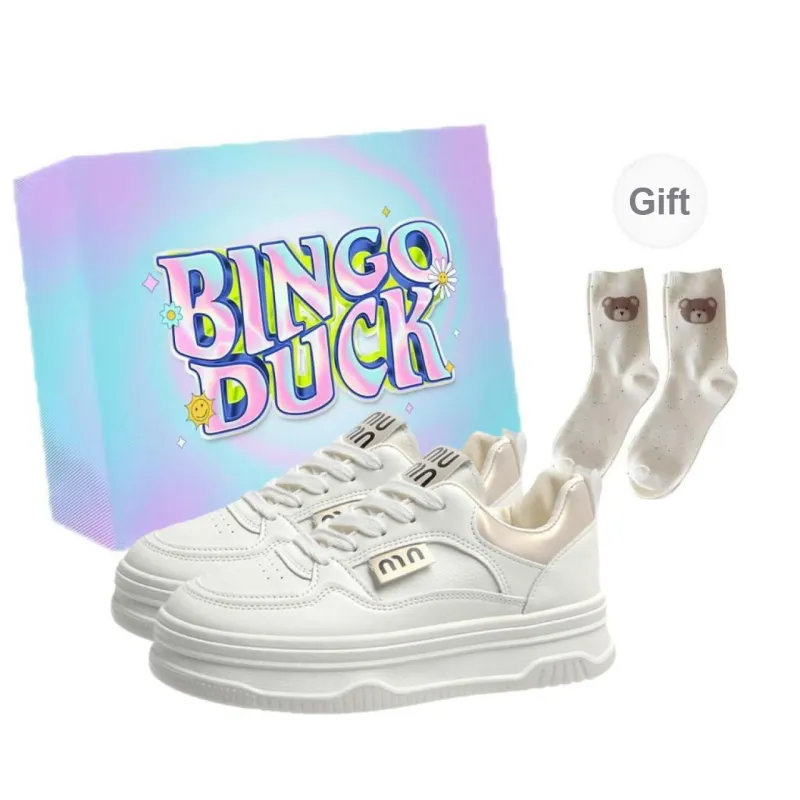 BINGO DUCK Slip Resistant Low Top Skateboard Shoes Women's-4