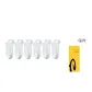 [6 Pack]White 6 Pair
