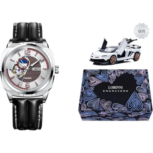 LOBINNI L Automatic Mechanical Movement Men's Watches Black Dial