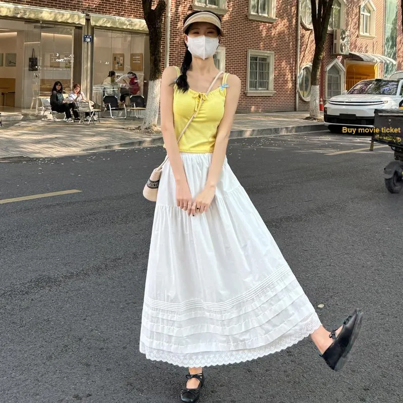 MISS VIGOR Casual Long Skirt Women's-1