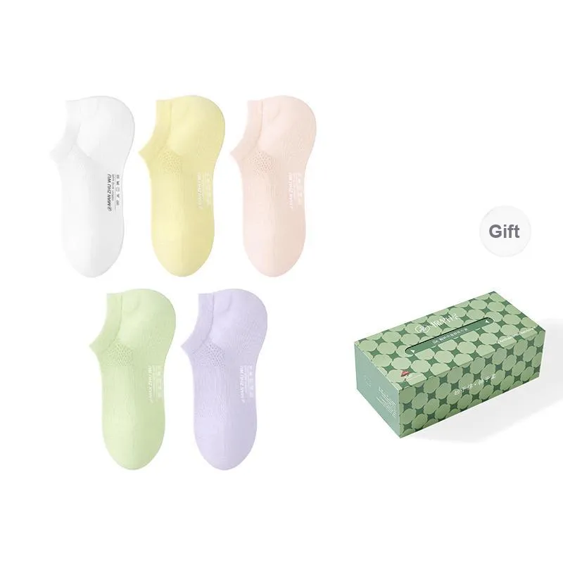 B&C.Room SS24 Ankle Socks Spring Summer Women's 5 Pack-32