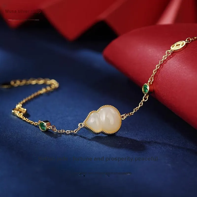 MIAOYINGE Hetian Jade Bracelets White Jade Women's-2