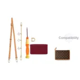 Beeswax Crossbody Shoulder Strap+Four-Leaf Clover Decorative Chain+Small Pouch Liner (Includes Modified Tool)