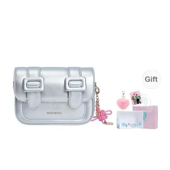 MERIMIES PU Shoulder Bag Small Size Women's Rooster Silver Shimmering Silver