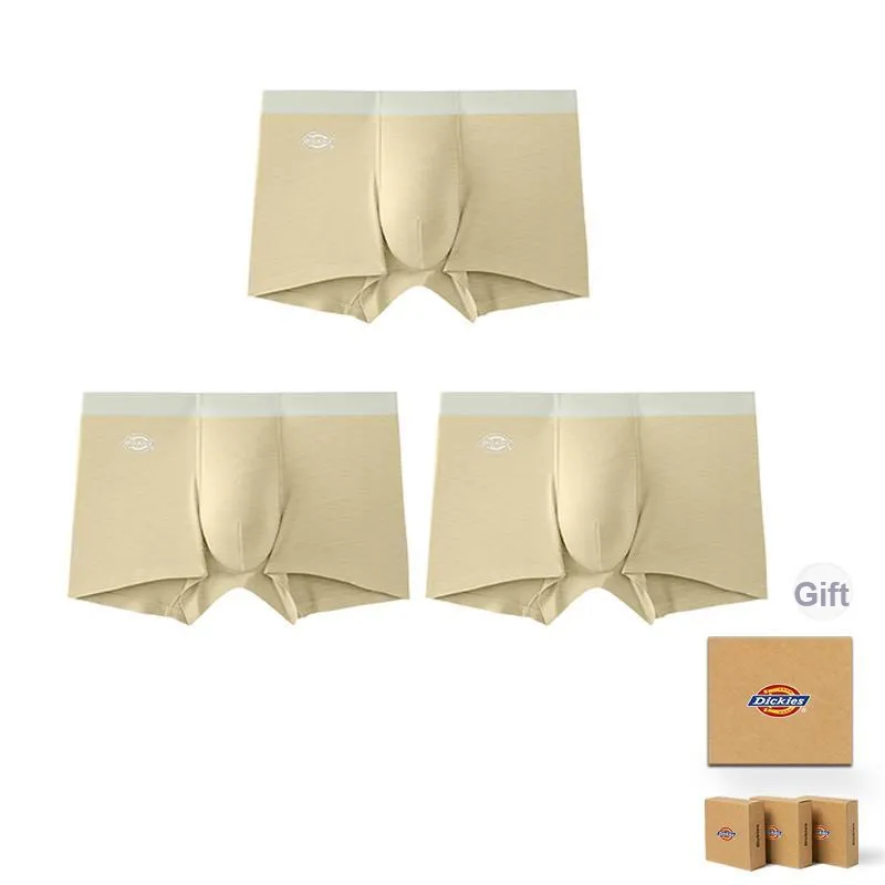 Dickies Underwear Gift Box Men's High Rebound Seamless Boxer Combo Set With No Roll Edge-0