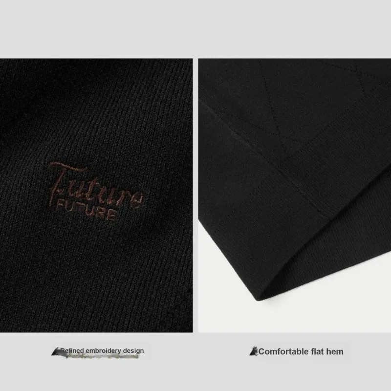 HLA Knitwear Men Black Pattern F8-3