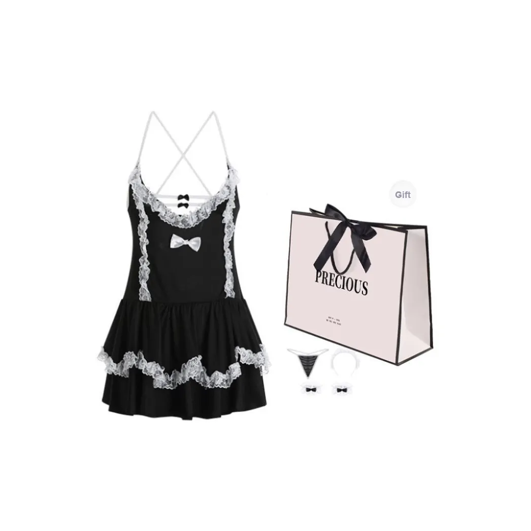 TLXT Nightgown Women's Gift Box Set Black