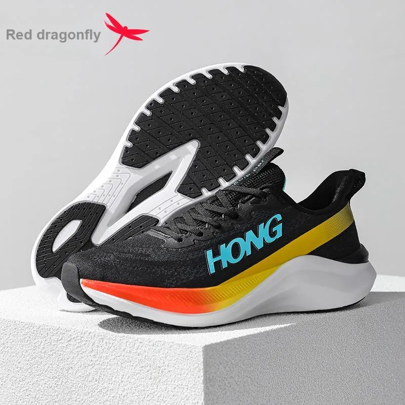 RED DRAGONFLY Breathable Cushioning, Slip Resistant, Abrasion Resistant Low Top Running Shoes Men's-9
