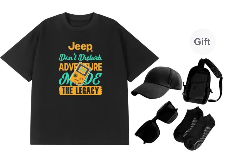 Jeep T Shirt Unisex Includes Free Travel Set-14