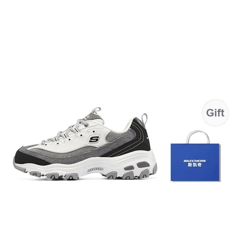 Skechers D'Lites 1.0 'Black Gray' Women's-5