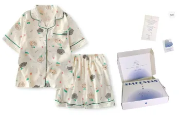 XIAFENYAN Pajama Gift Box Women's Apricot