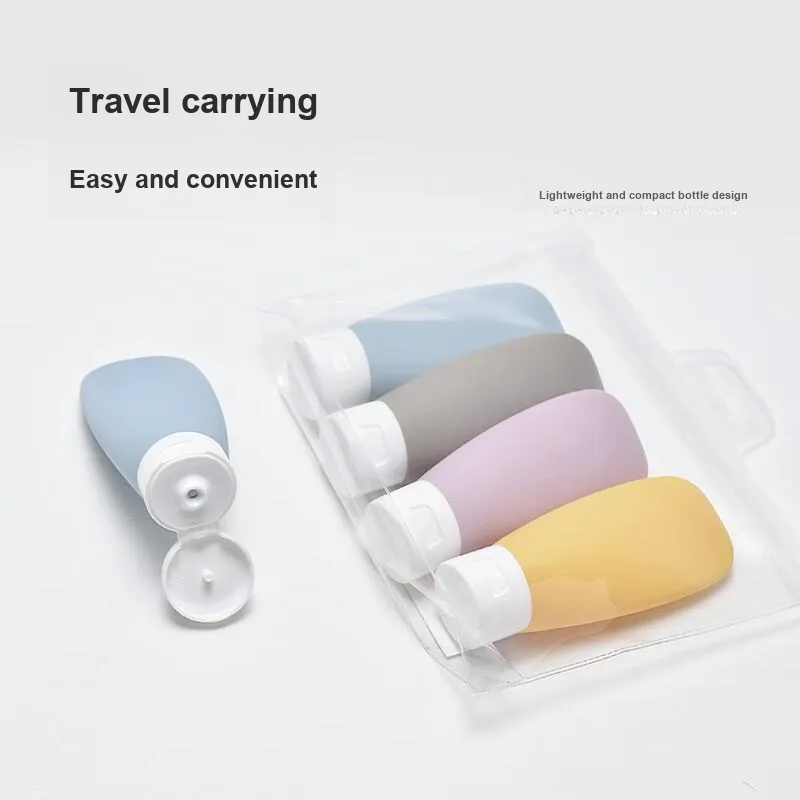 JIAOXUEFEI Travel Refillable Bottles Set Portable Cosmetics Lotion Perfume Refillable Containers Travel & Business Set-4
