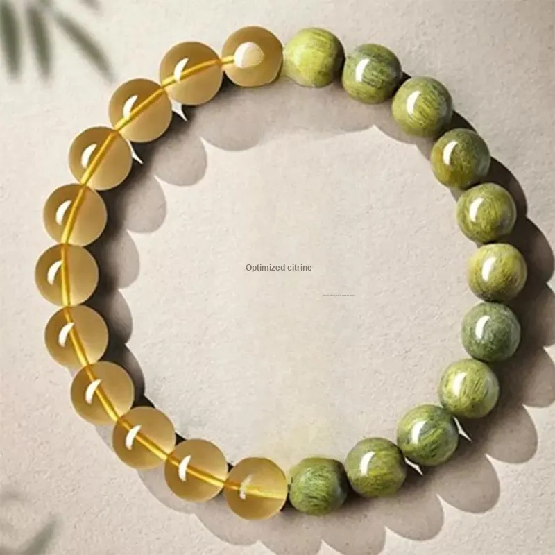 ZHOUDIWANG Green Sandalwood Bracelets Unisex-5