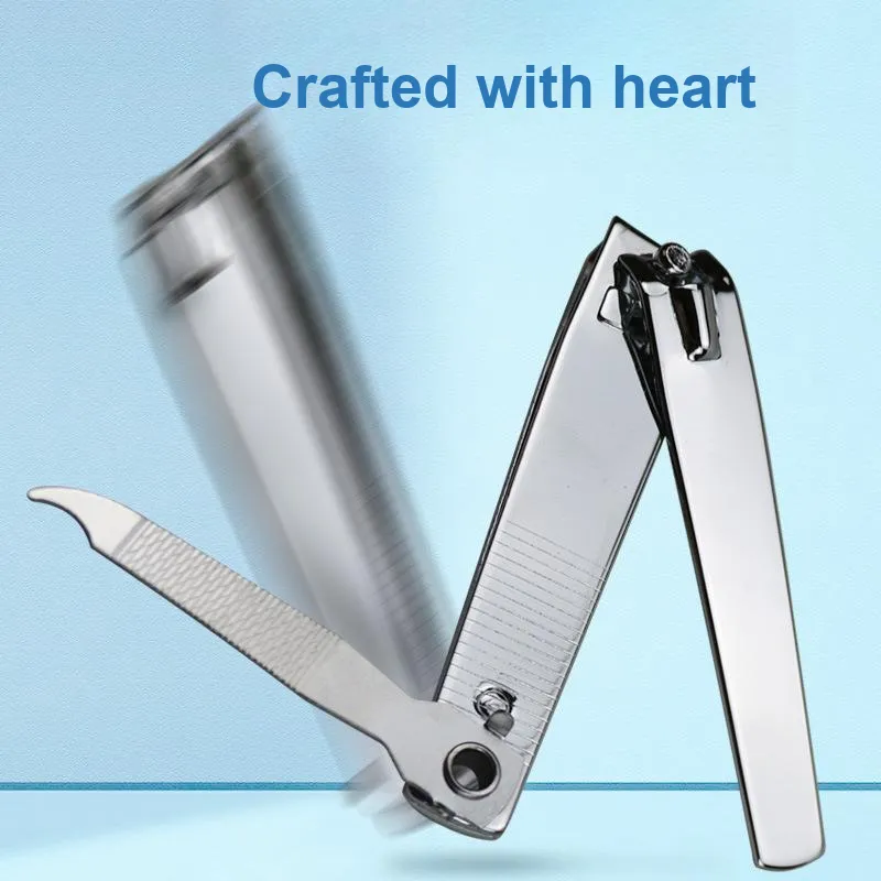 YUELEJI Sharp Wide Mouth With File Nail Clipper For Nail Care Keychain Charm-2
