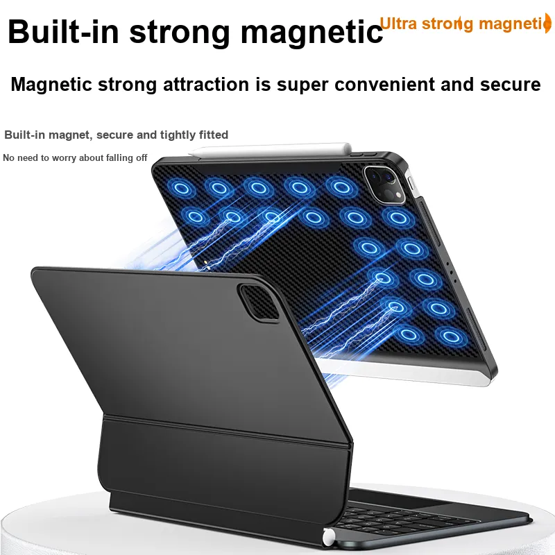JINGSHAN Carbon Fiber Texture Suitable For IPad MiaoKong Keyboard Touch Companion Case-1