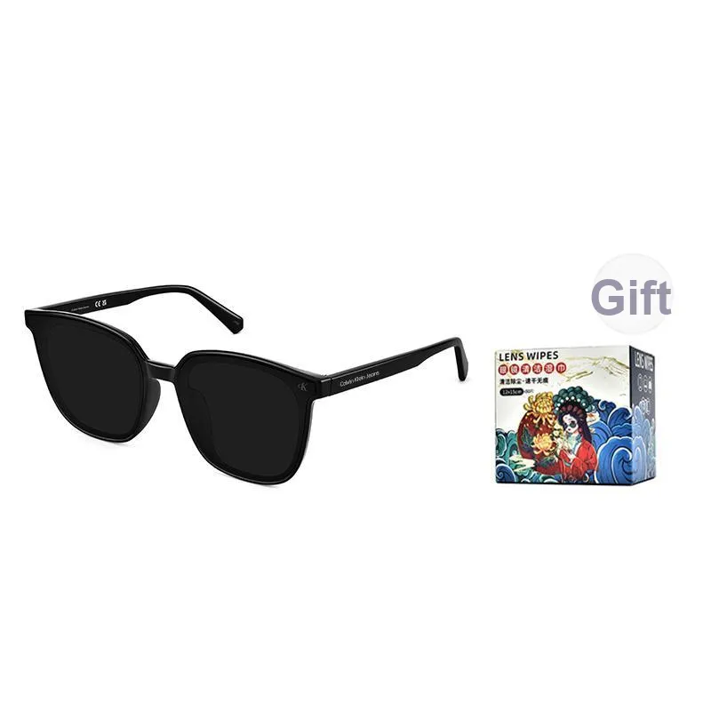 CALVIN KLEIN Square Sunglasses Unisex Black