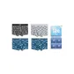 Box 4 Pack (Textured Letter+Textured Letter+Checkerboard+Stripes Letter)