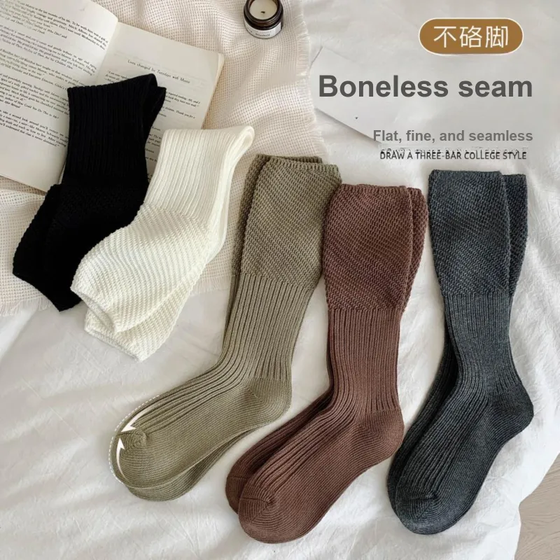 XXLLG Mid Calf Socks Women's 2 Pack-3