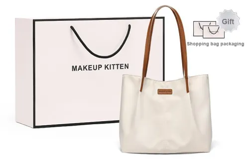 MAKEUP KITTEN Shoulder Bags Off White