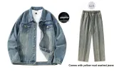 Blue (with Washed Jeans)