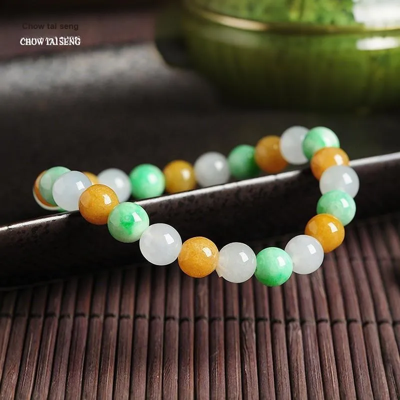 CHOW TAI SENG Glutinous Jade Jadeite Bracelets Unisex-4