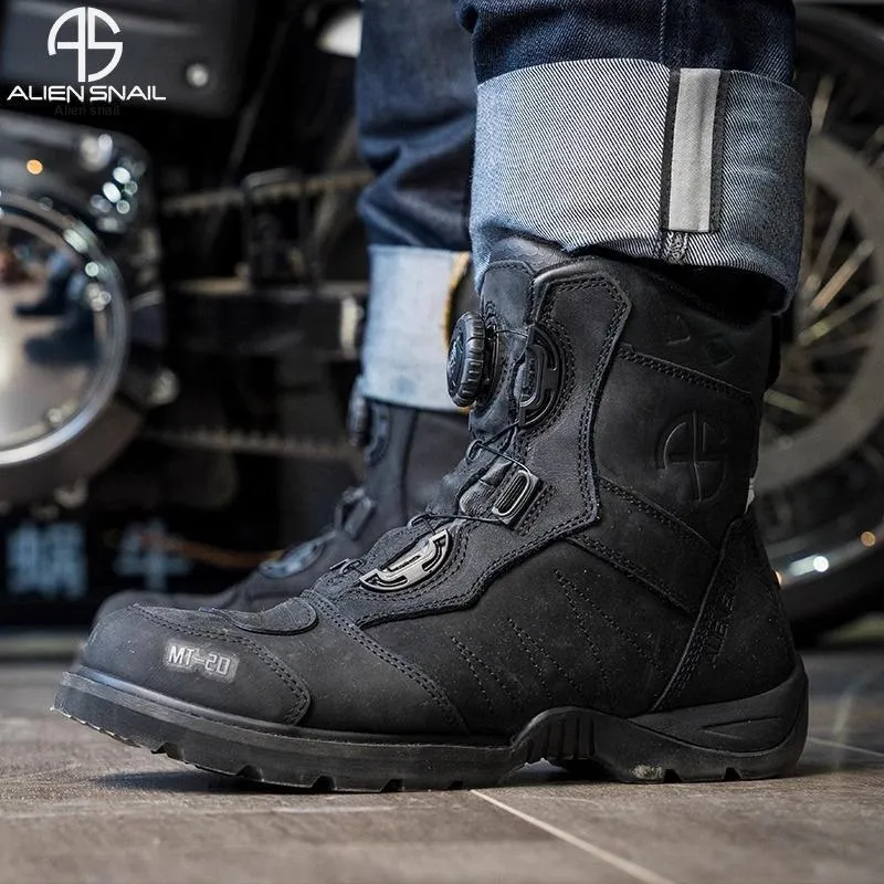 Alien Snails Wear-Resistant Protective Motorcycle Shoes Unisex-6