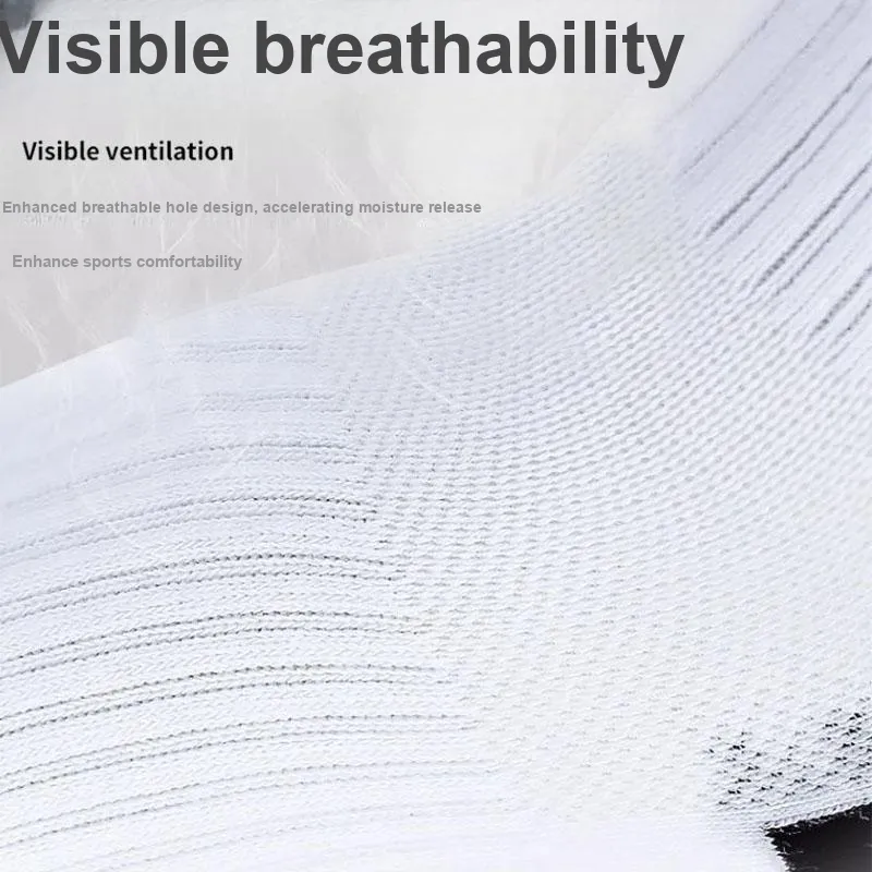LiNing Socks Cotton Polyester Elastane Unisex 3 Pack Abrasion Resistant Breathable-5