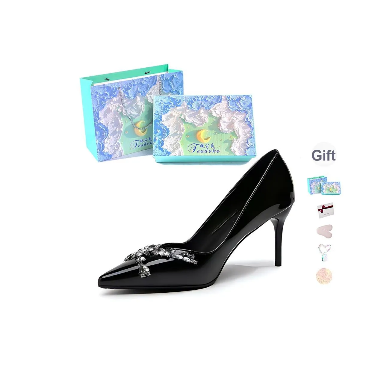 Feo Dvke Узкий каблук Высокие каблуки Женские Набор в подарочной коробке