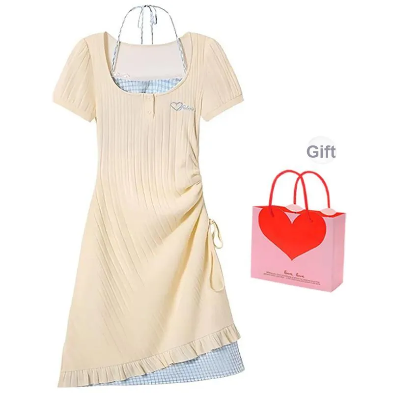 Pa33word Short Sleeved Dress Women's-13