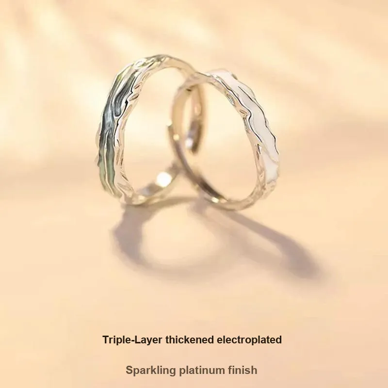 Kelanxi 999 Fine Silver Rings Unisex-1