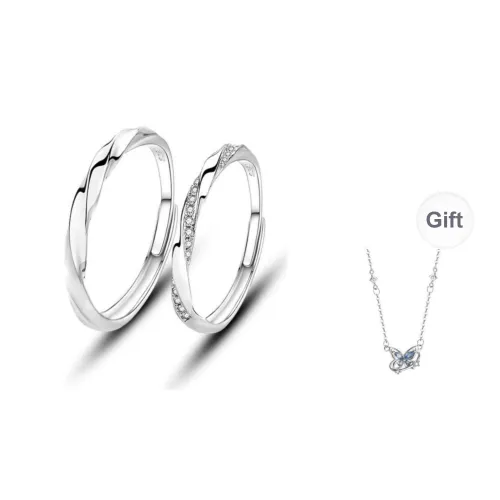 HANYUDIE S925 Silver Rings Unisex