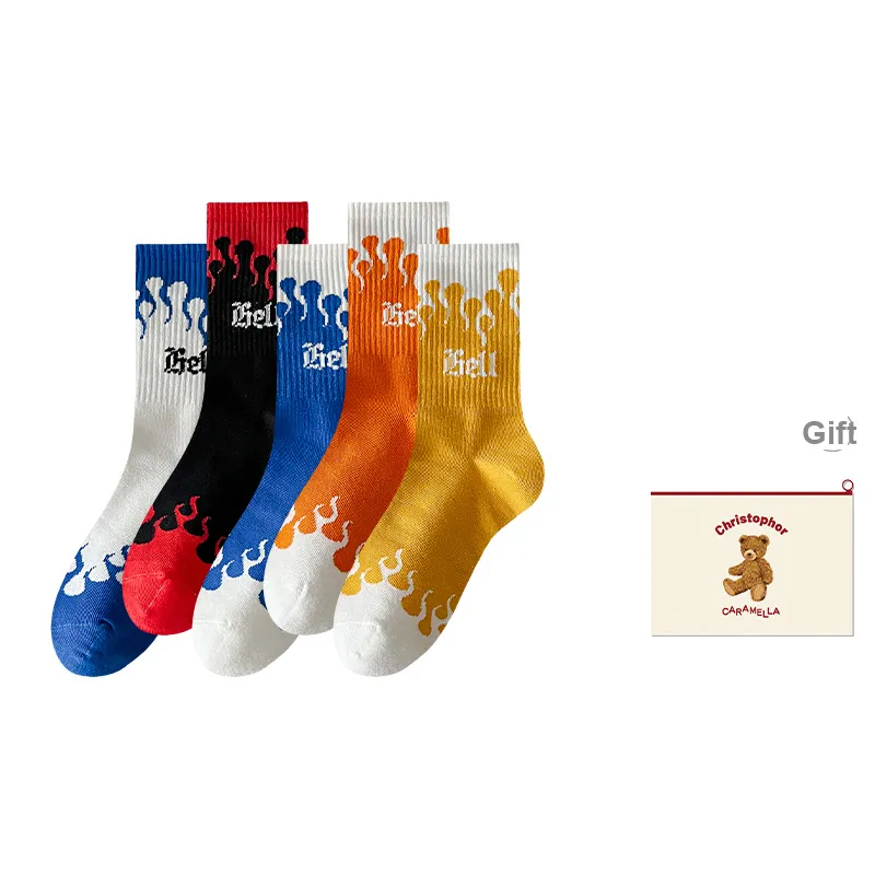 Caramella Mid-Calf Socks Men's Shopping Bag Combo Set-9