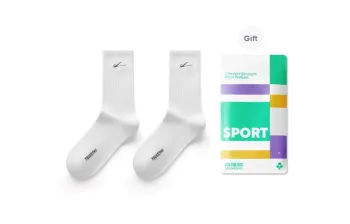 YOUKESHU Mid Calf Socks Unisex Shopping Bag Combo Set
