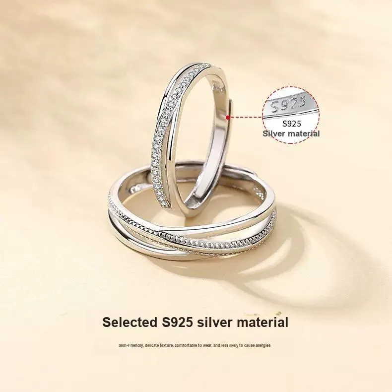 PHOENIXSILY S925 Silver Rings Unisex-2