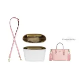 [Leather Strap]Rouge Pink Crossbody Shoulder Strap+DuPont Paper Liner