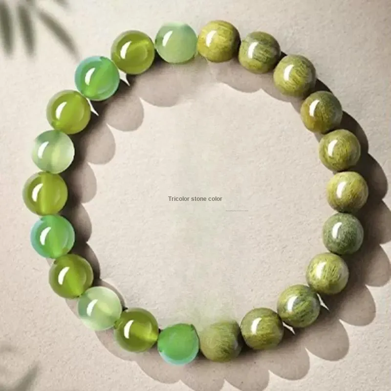 ZHOUDIWANG Green Sandalwood Bracelets Unisex-12