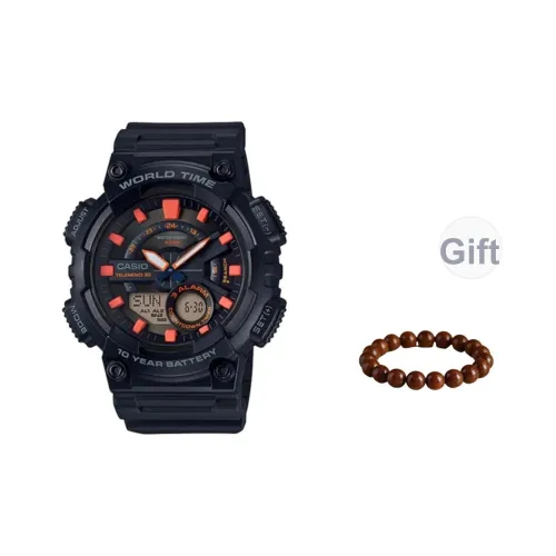 CASIO Кварцевый механизм Часы Мужские Черный циферблат