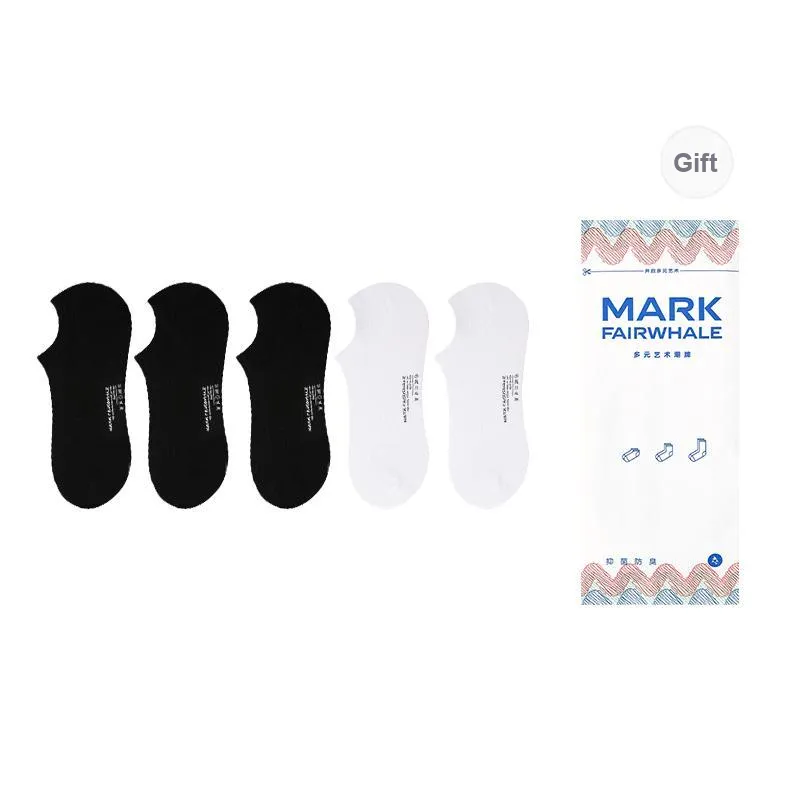 FAIRWHALE Ankle Socks Men's Box 4-Pack-11
