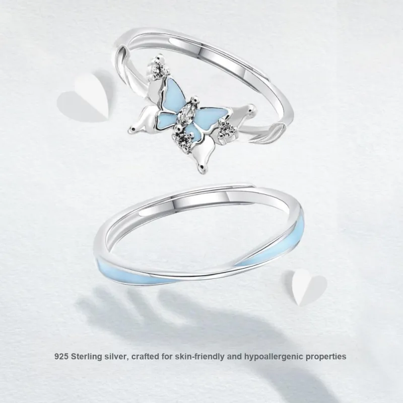 FOREVER MELODY S925 Silver Rings Unisex-1