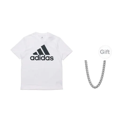 Adidas T-Shirts Men White+Necklaces