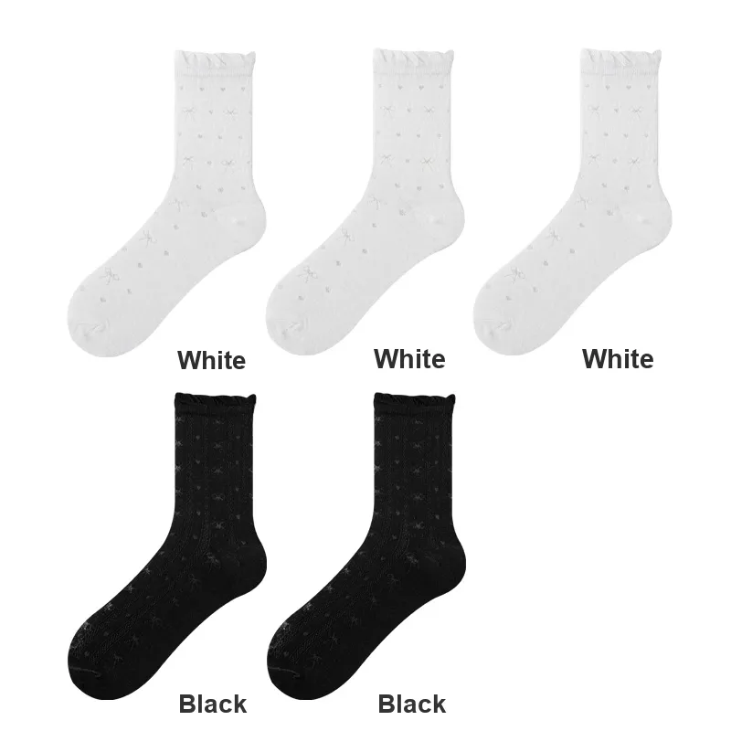 H YXIANG Mid Calf Socks Women's Combo Set-33