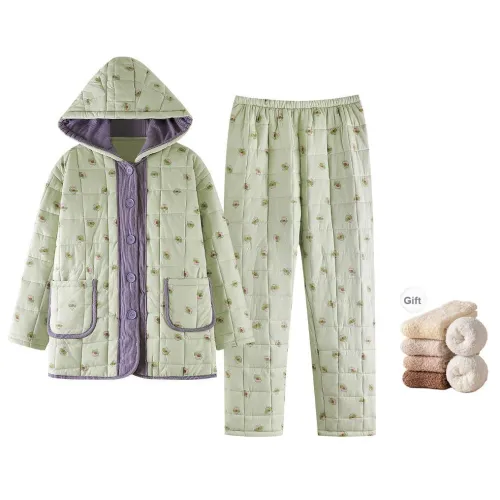 ZumashL Luxury Designer Series Pajama Set Women's Mint Taro