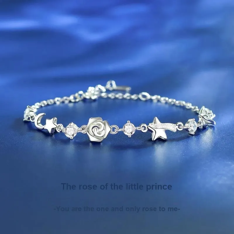 Regalrose 925 Sterling Silver Bracelets Unisex Silver-1