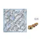 Gray Silk Scarf with Box (Random 1 Pc)
