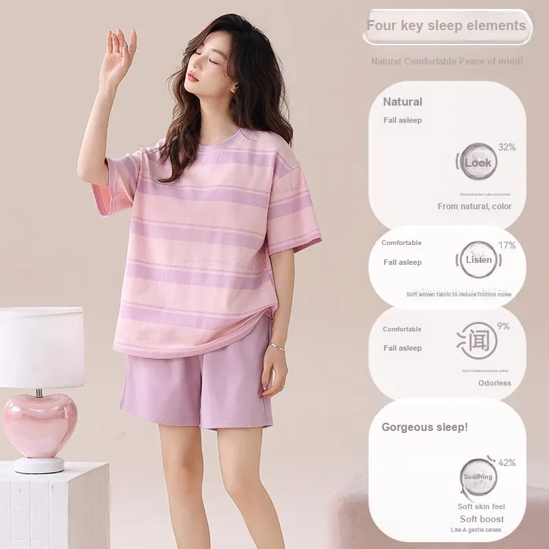 MIIOW Cool One Summer Series Pajama Set Women's Pink-1