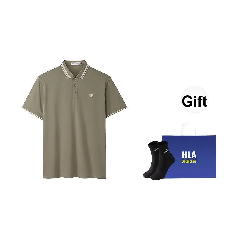 HLA The Heart Is The Series Polo Shirt Men's-2