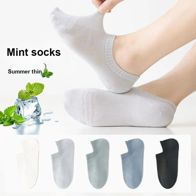 H YXIANG No Show Socks Men's 5 Pack-4