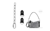 Side trunk in white with 23cm extension chain+1 pair of abrasion-Resistant buckle