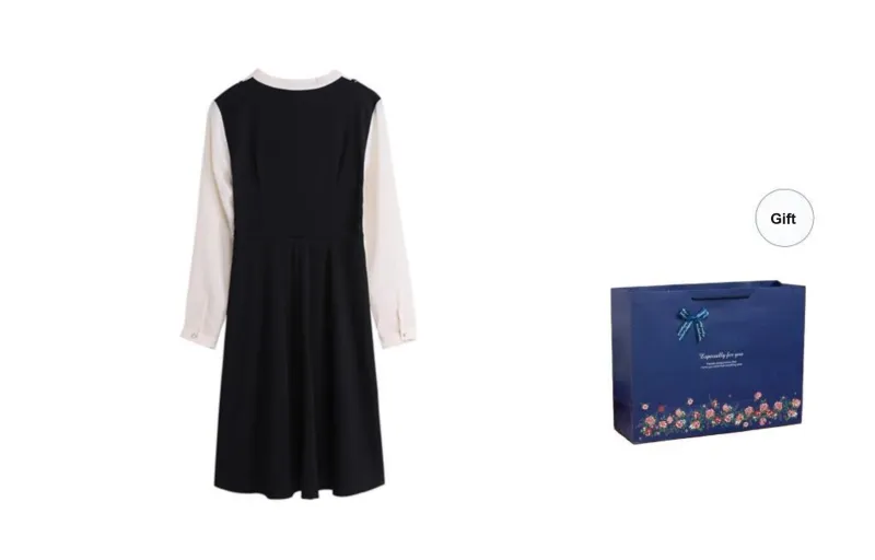 ONNFB Long Sleeved Dresses Women's Black-1